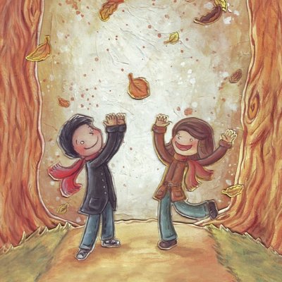 Catching leaves