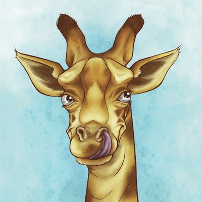 Silly giraffe