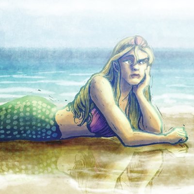 Mermaid on the Beach