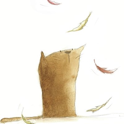 Cat and autumn