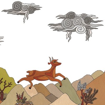 The flying deer