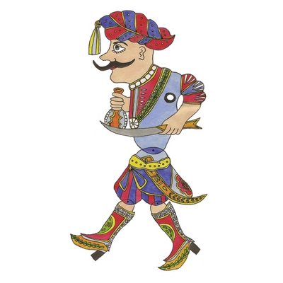 The moustache man