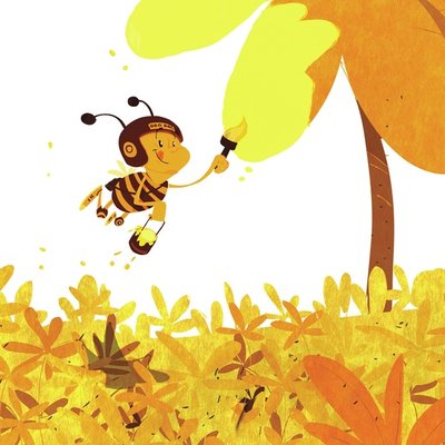 painting bumblebee