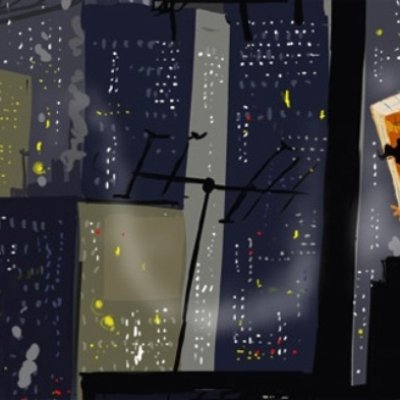 The Orange Chair: skyline