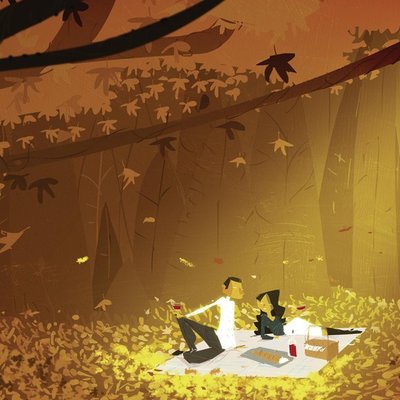 Picnic in autumn