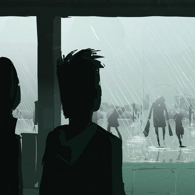 Waiting in the rain