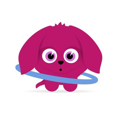 Hula Hoop Puppy