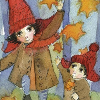 Jumping in the Leaves