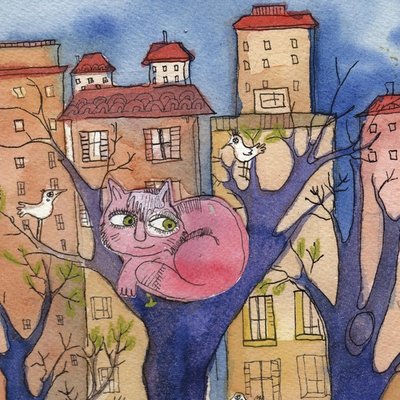 Pink  Cats