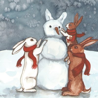 Building a snow bunny