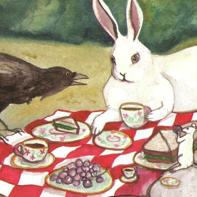 bunny and crow