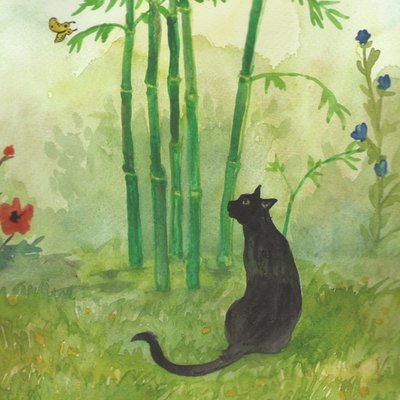 Cat inthe Garden