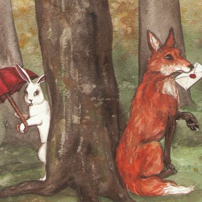 Fox with a Letter