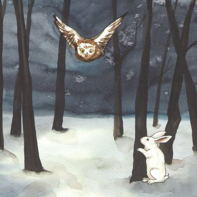 Hiding from owl