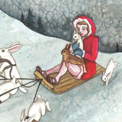riding with rabbits