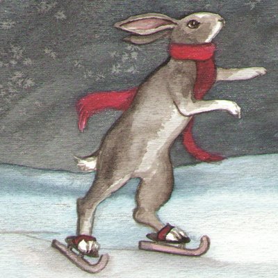 skating bunny