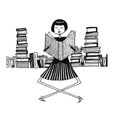 bookworm b/w