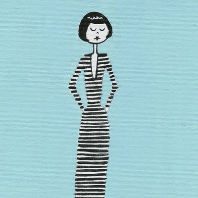The striped dress