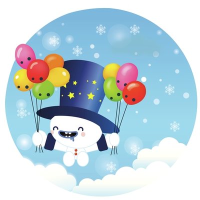 Flying Snowman!
