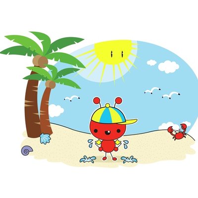 Red Ant at the beach 5