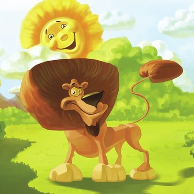 lion and tail