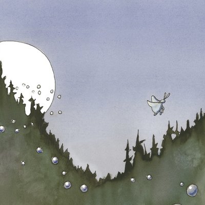 Flying and the moon