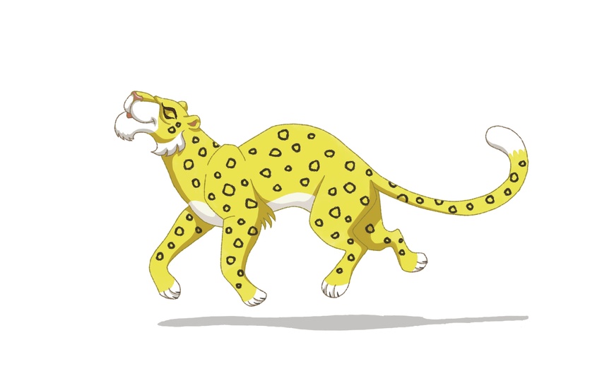 Leopard galloping
