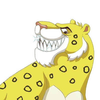 Leopard sharp teeth
