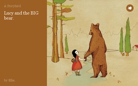 Lucy and the BIG bear.