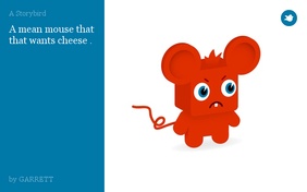 A mean mouse that that wants cheese .