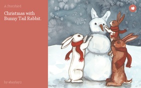 Christmas with Bunny Tail Rabbit.