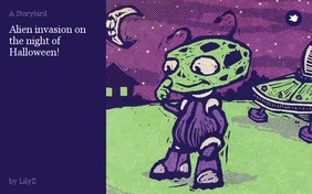 Alien invasion on the night of Halloween!