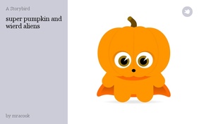 super pumpkin and wierd aliens