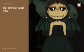 The girl who went goth