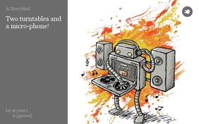 Two turntables and a micro-phone!