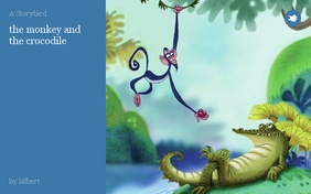 the monkey and the crocodile