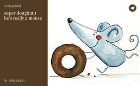 super doughnut he's really a mouse