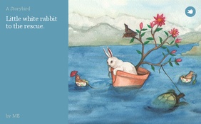 Little white rabbit to the rescue.