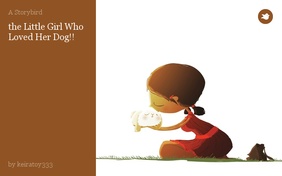 the Little Girl Who Loved Her Dog!!