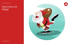 Santa tries new things!