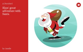 Rhys' great adventure with Santa.