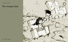 The orange chair