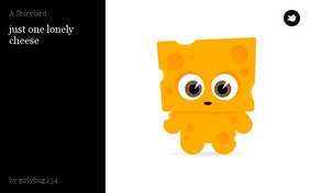 just one lonely cheese