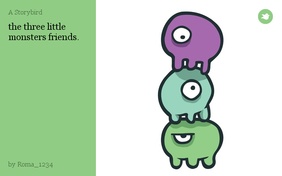 the three little monsters friends.