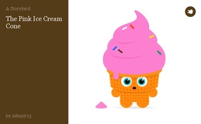 The Pink Ice Cream Cone
