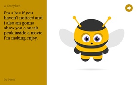 i'm a bee if you haven't noticed and i also am gonna show you a sneak peak inside a movie i'm making enjoy.