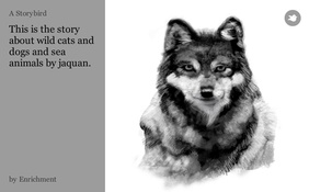 This is the story about wild cats and dogs and sea animals by jaquan.