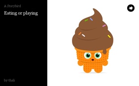 Eating or playing