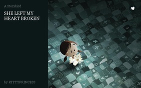 SHE LEFT MY HEART BROKEN