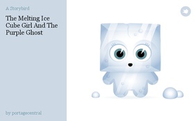 The Melting Ice Cube Girl And The Purple Ghost